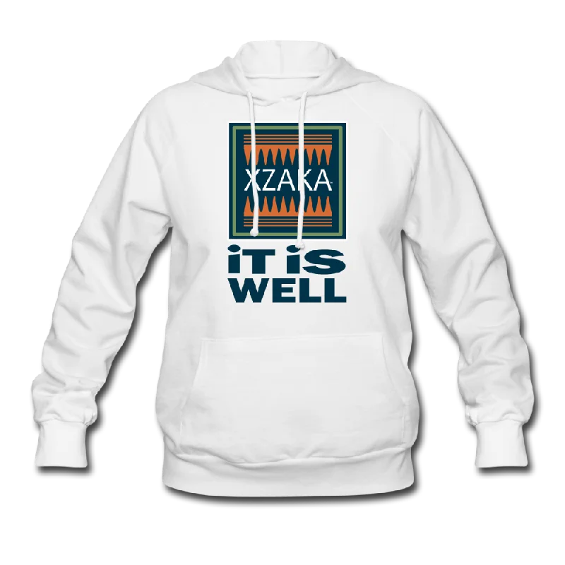 XZAKA Women' "It Is Well" Motivational Hoodie - W1281