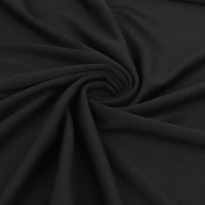 Viscose Ponte Di Roma - Black