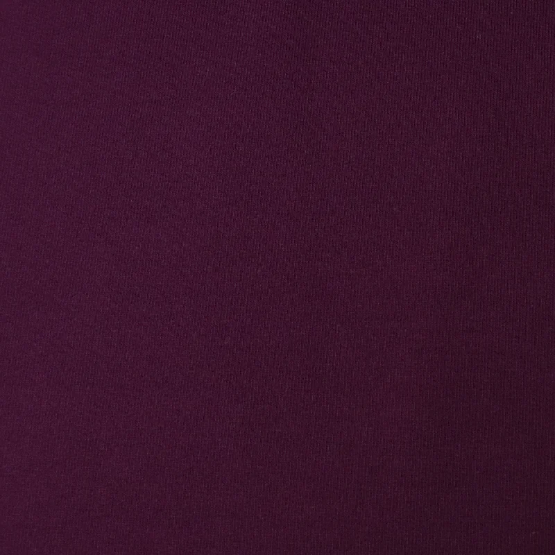 Cotton Sweatshirt Brushed Jersey - Plum