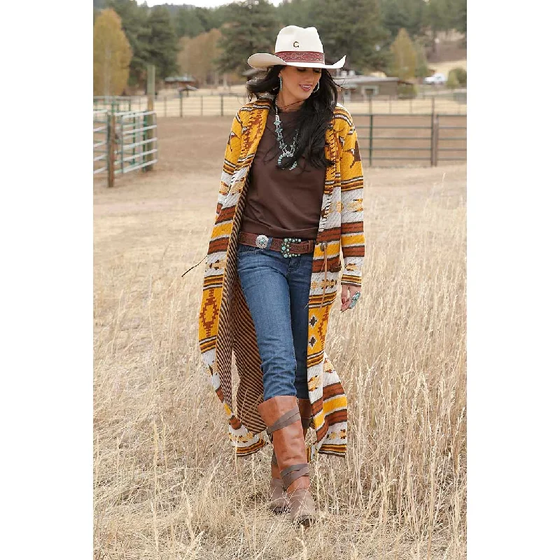 Cruel Denim Women's Southwestern Sweater Duster