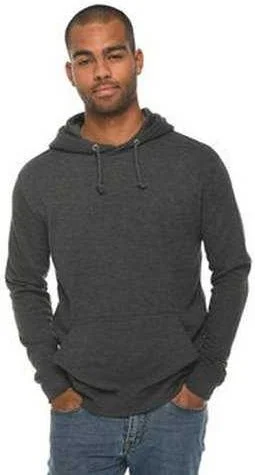 Lane Seven LS13001 Unisex French Terry Pullover Hooded Sweatshirt - Heather Charcoal