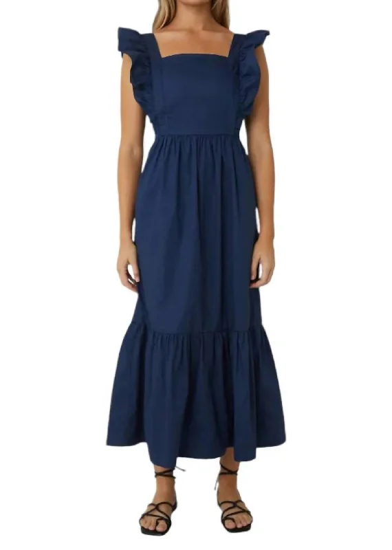 Florence Maxi Dress In Navy