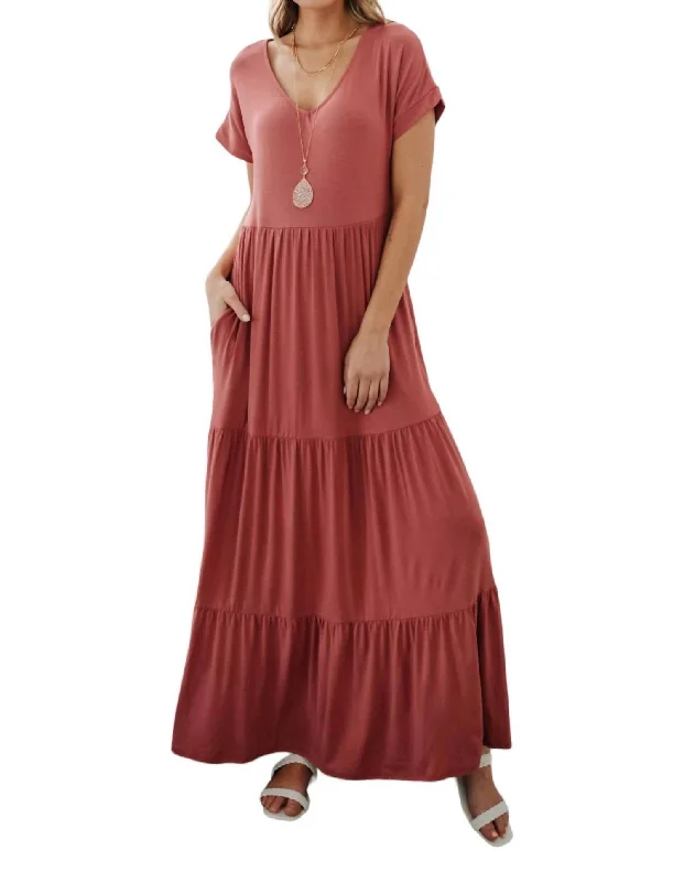 Sun Angel Dress In Rose Pink