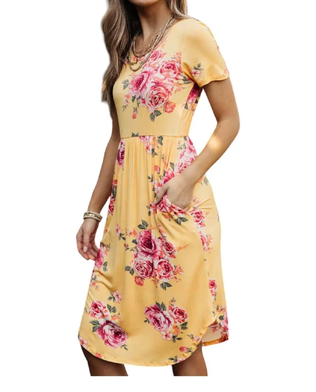 Clair Dress In Yellow