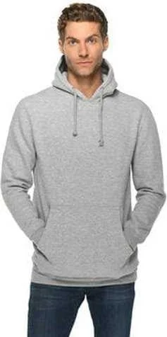 Lane Seven LS19001 Unisex Heavyweight Pullover Hooded Sweatshirt - Heather Gray