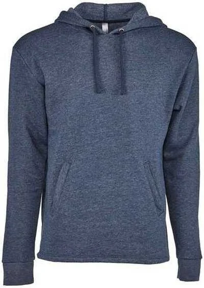 Next Level 9300 Unisex Malibu Welt Pocket Hoodie - Heather Midnight Navy