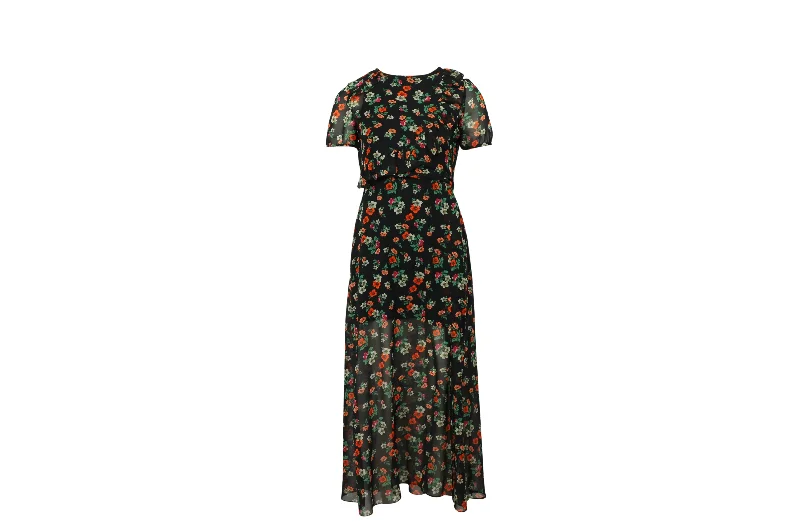 Maje Floral Dress in Multicolor Polyester