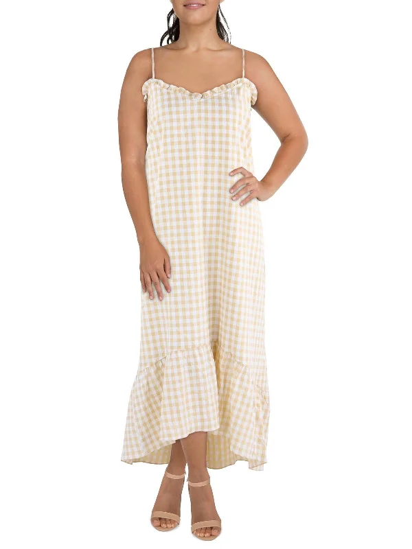 Womens Summer Gingham Sundress