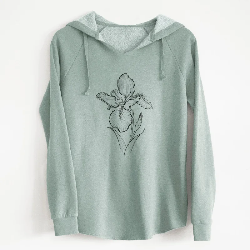 Wall Iris - Iris tectorum - Cali Wave Hooded Sweatshirt