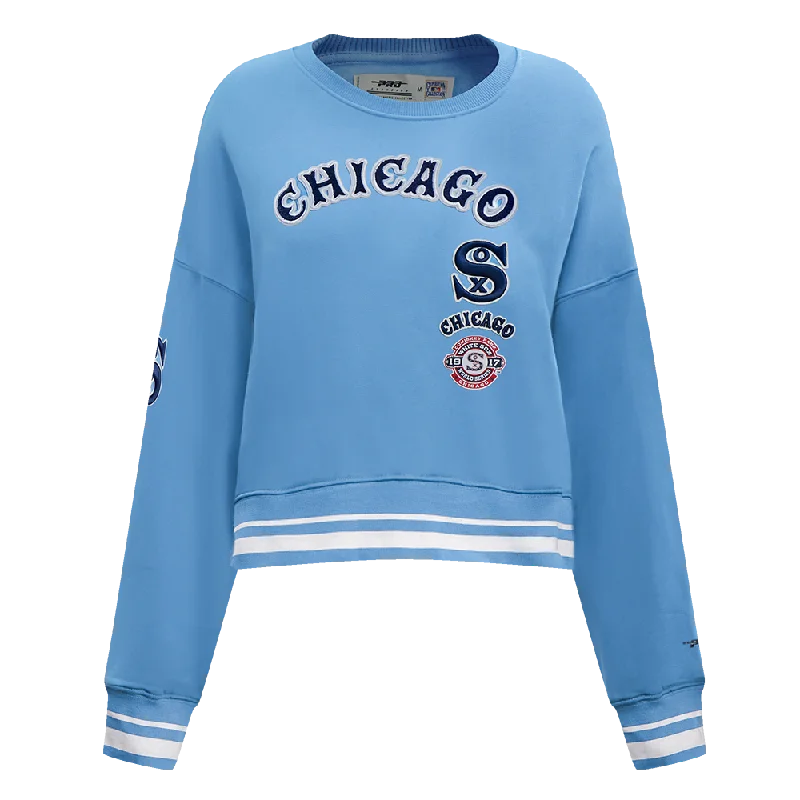 SUDADERA DE CUELLO REDONDO MLB CHICAGO WHITE SOX RETRO CLASSICS PARA MUJER