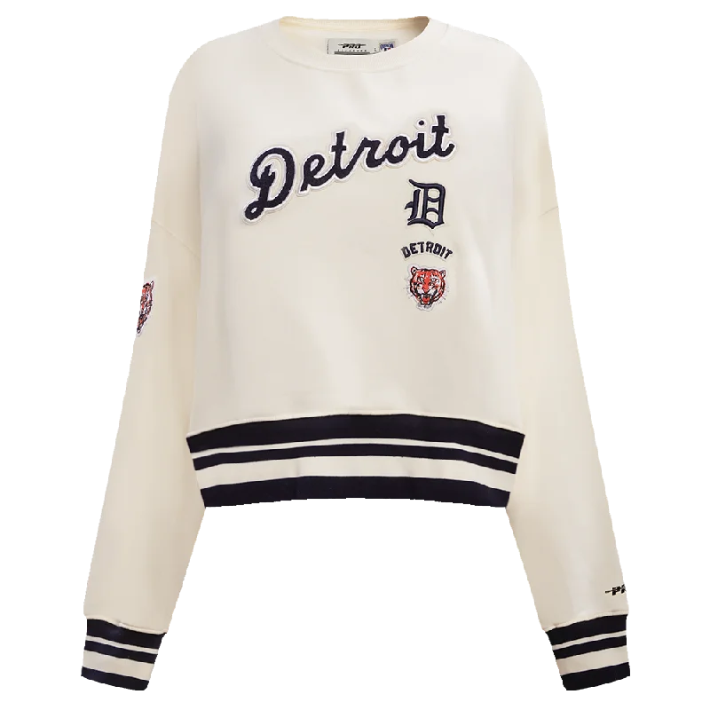 SUDADERA DE CUELLO REDONDO MLB DETROIT TIGERS RETRO CLASSICS PARA MUJER