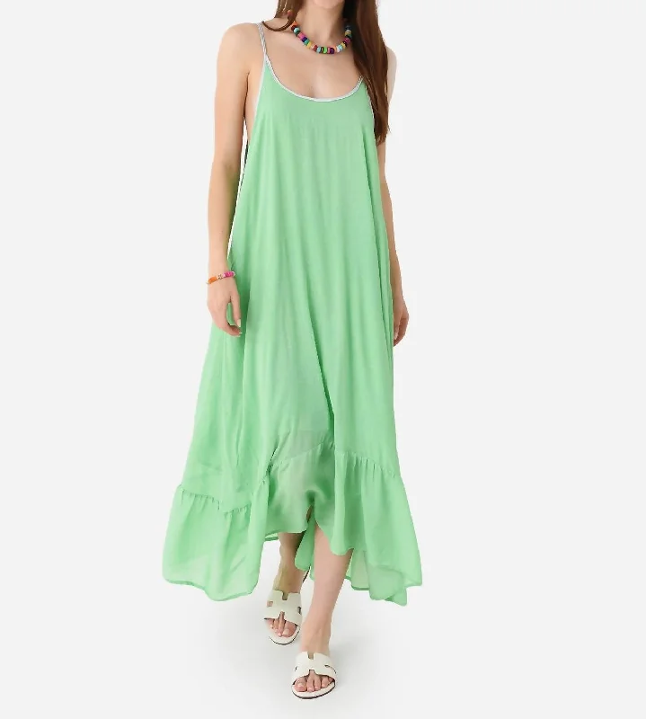 Drake Dress In Sea Glass Green