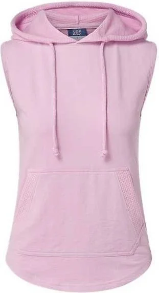 MV Sport W24131 Women's Kinsley Sleeveless Hooded Sweatshirt - Wisteria