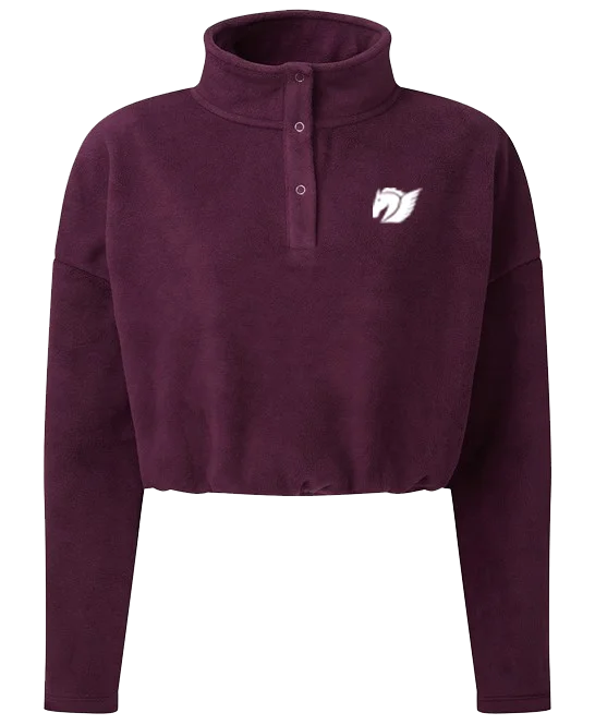 Cropped Fleece - Mulberry