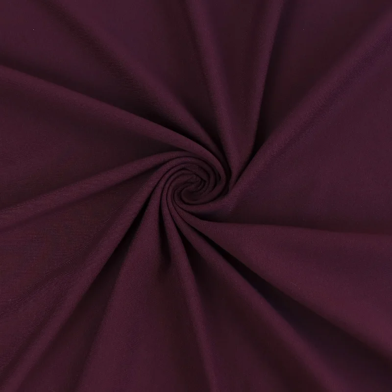 Organic Cotton French Terry - Aubergine Purple