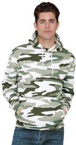 Lane Seven LS14001 Unisex Premium Pullover Hooded Sweatshirt - Sage Camo