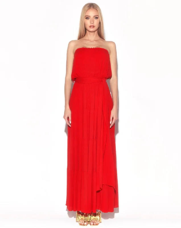 Makena Maxi Dress - Cherry