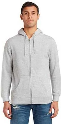 Lane Seven LS14003 Unisex Premium Full-Zip Hooded Sweatshirt - Heather Gray