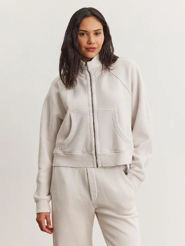 Cecilia Zip Sweatshirt - Crescent