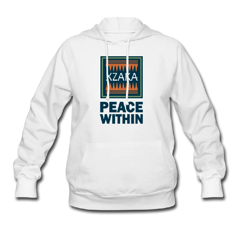 XZAKA Women "Peace Within" Motivational Hoodie - W1277