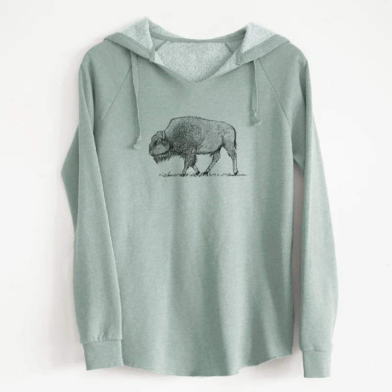 American Bison / Buffalo - Bison bison - Cali Wave Hooded Sweatshirt