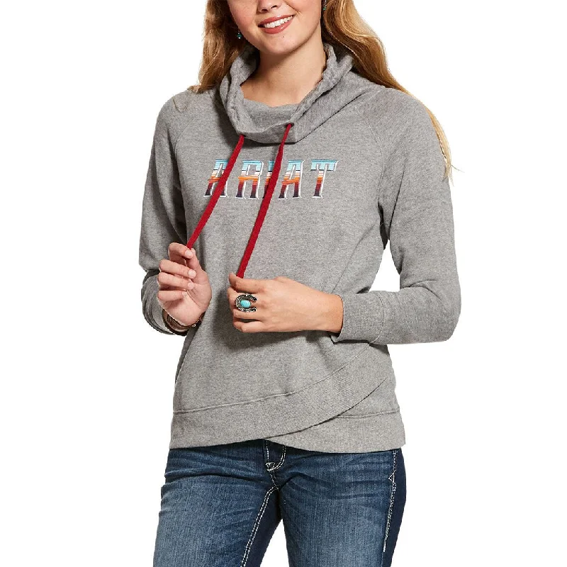 Ariat R.E.A.L. Serape Heather Grey Womens Hoodie