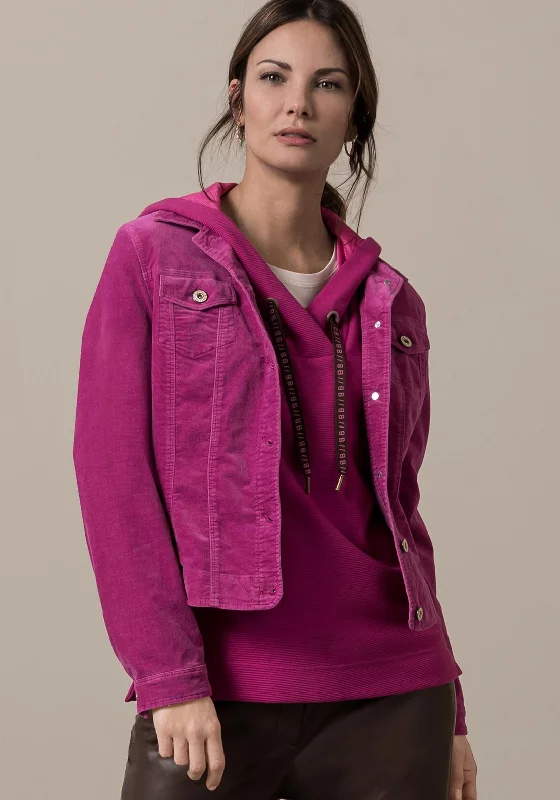 Bianca June Velvet Jacket, Fuchsia