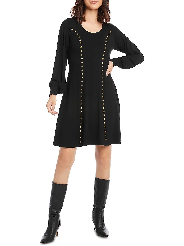 Womens Jersey Studded Shift Dress