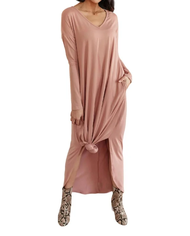 Melanie Maxi Dress In Mauve