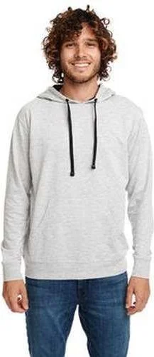 Next Level 9301 Unisex French Terry Pullover Hoodie - Heather Gray Black