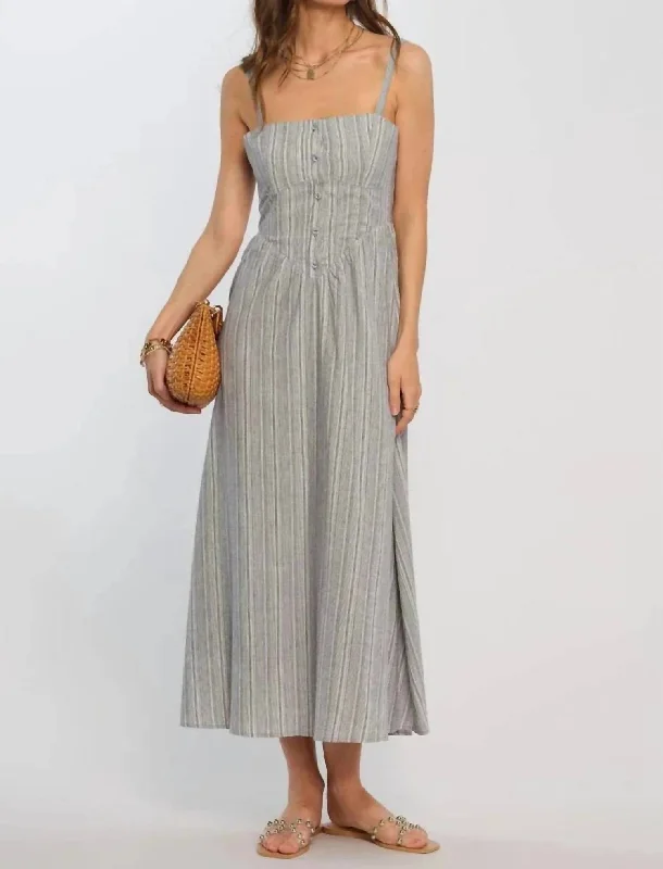 Giovanna Maxi Dress In Indigo