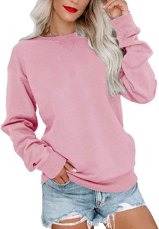 Bingerlily Women's Light Pink Sweatshirt