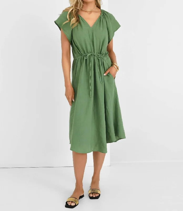 Pepper Dress In Aloe