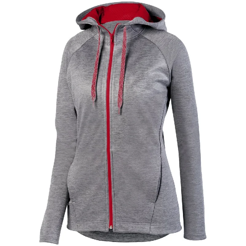 Ladies Zoe Tonal Heather Full Zip Hoodie 5558