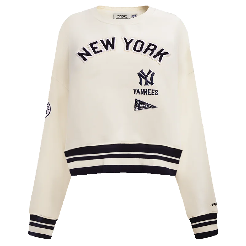 SUDADERA DE CUELLO REDONDO MLB NEW YORK YANKEES RETRO CLASSICS PARA MUJER