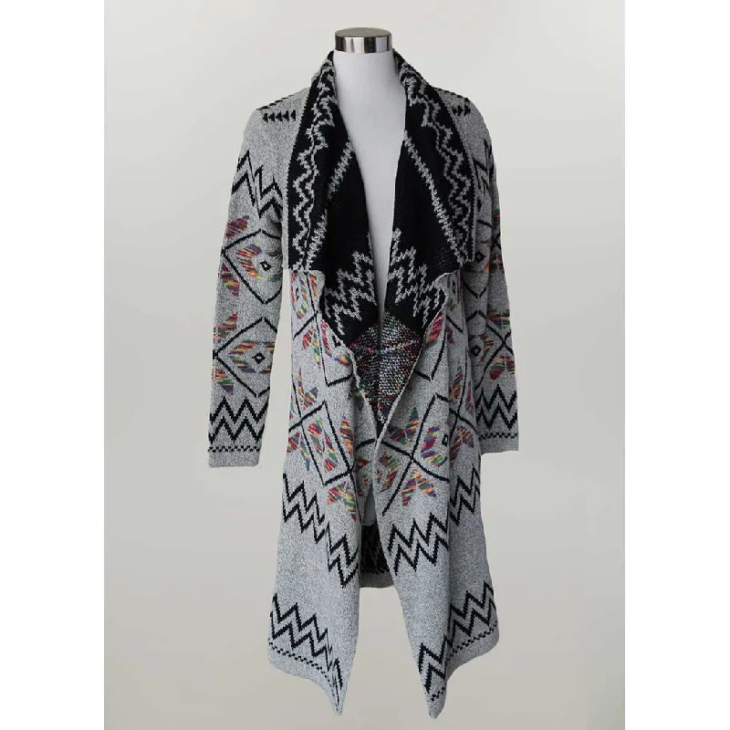 Keren Hart Women's Aztec Duster Cardigan