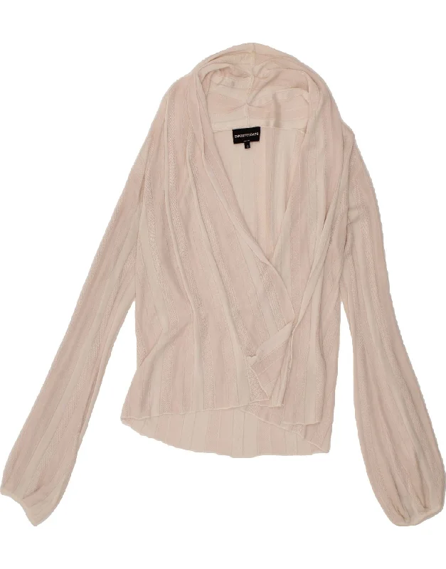 EMPORIO ARMANI Womens Cardigan Top IT 40 Small Pink Viscose