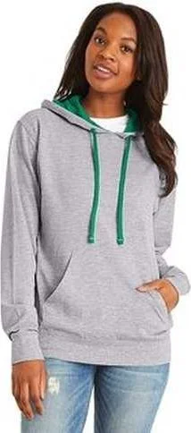 Next Level 9301 Unisex French Terry Pullover Hoodie - Heather Gray Kl Green