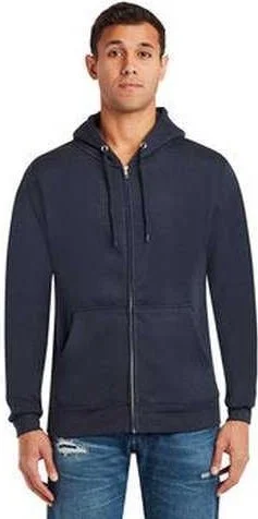 Lane Seven LS14003 Unisex Premium Full-Zip Hooded Sweatshirt - Navy