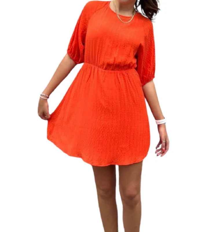 Open Back Playdress In Orange