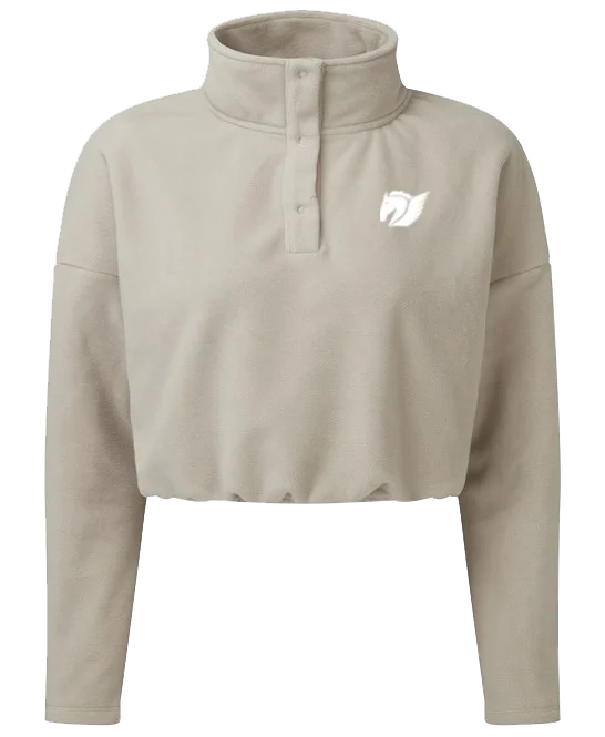 Cropped Fleece - Nude