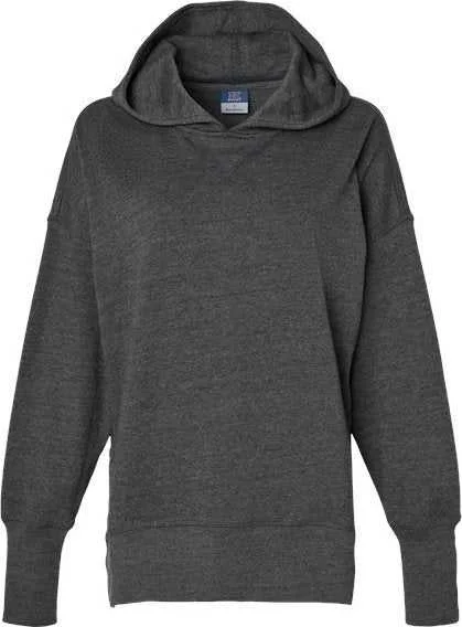 MV Sport W23720 Women's French Terry Hooded Sweatshirt - Charcoal