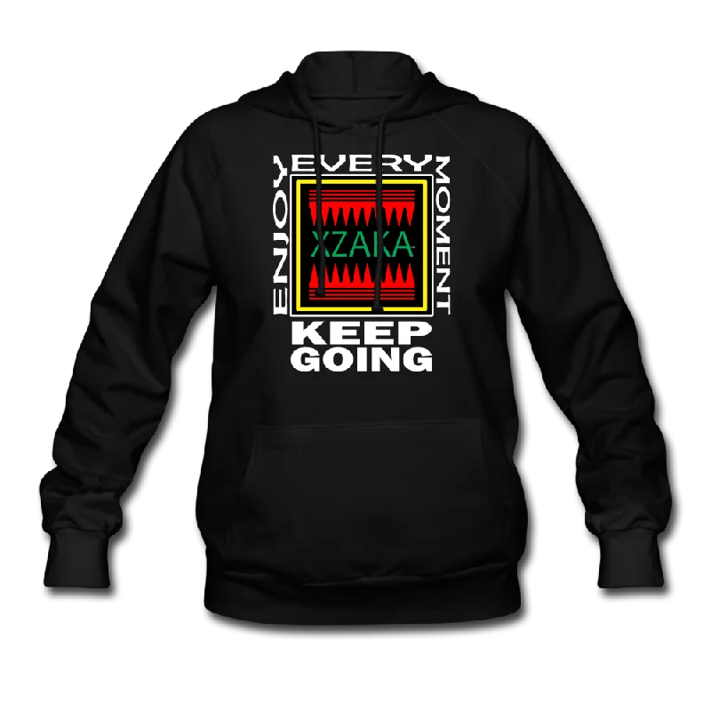 XZAKA Women "Enjoy Every Moment" Motivational Hoodie - W1266